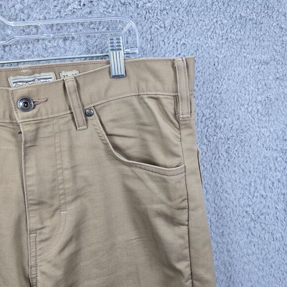 Patagonia Iron Clad Men's Khaki Jeans Organic Cotton Straight Leg Size 32 x 26 - Picture 3 of 12